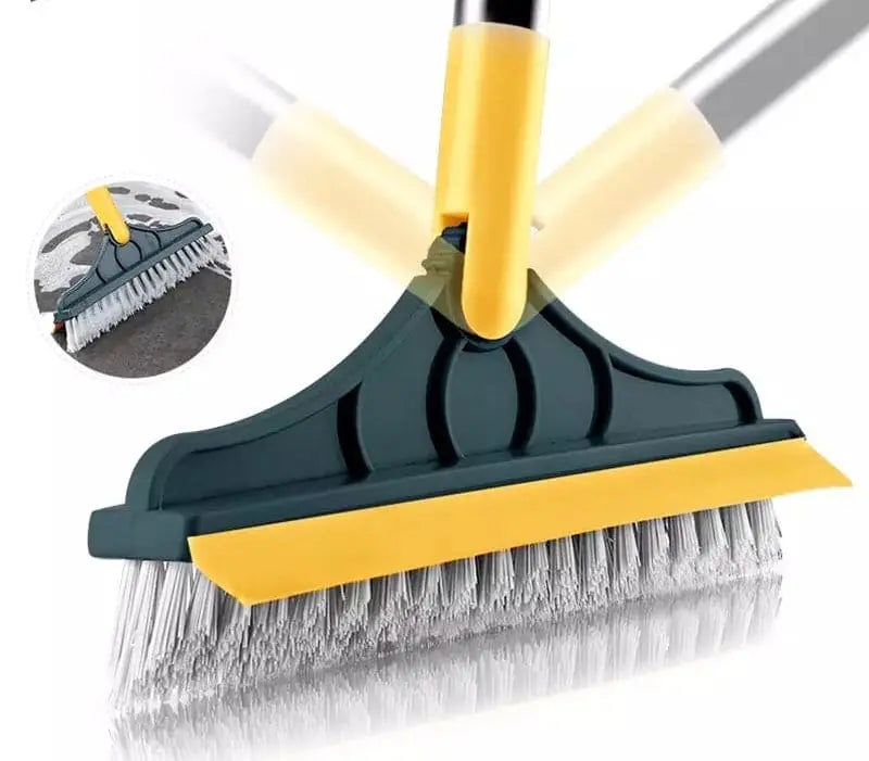 2-in-1 Floor Cleaning Brush with Wiper | Multi-Purpose Scrub Brush for Home Cleaning Multibuy