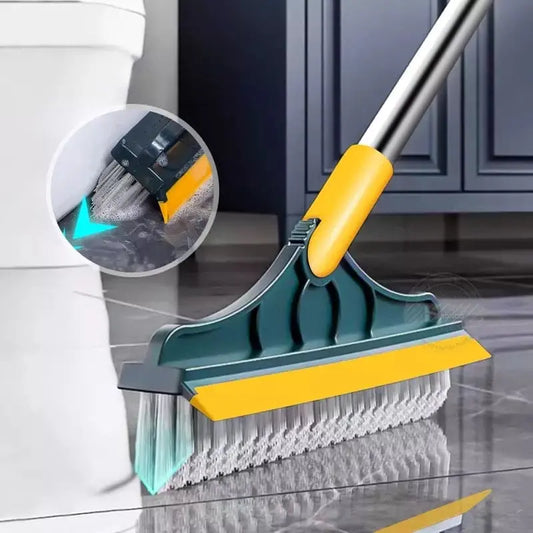 2-in-1 Floor Cleaning Brush with Wiper | Multi-Purpose Scrub Brush for Home Cleaning Multibuy